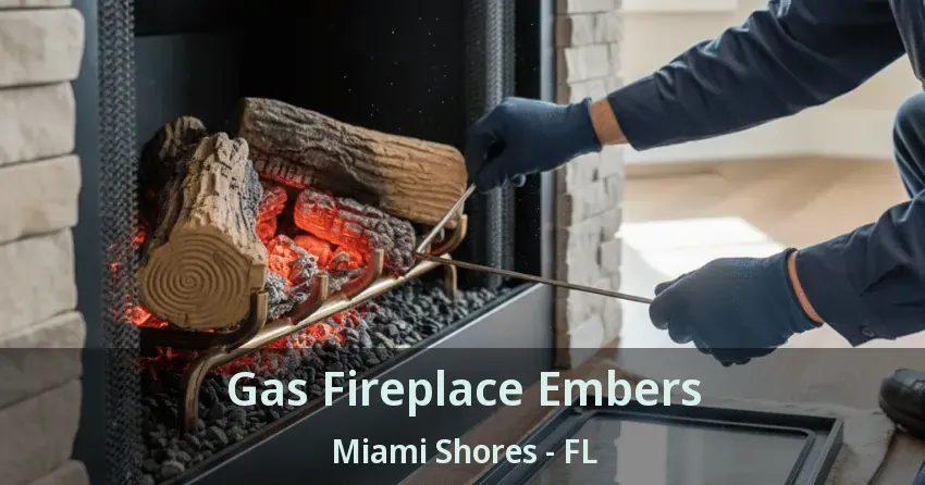 Gas Fireplace Embers Miami Shores - FL